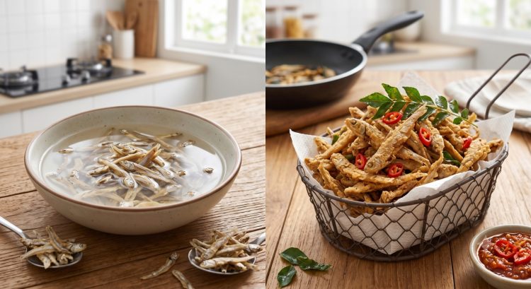 Sering goreng teri tapi hasilnya alot? Coba trik sederhana ini tanpa air panas