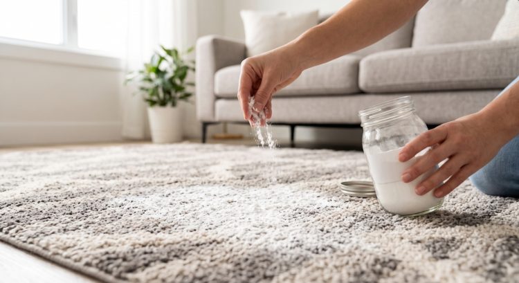 Nggak perlu disikat, ini bahan dapur yang ampuh basmi bau apek di karpet