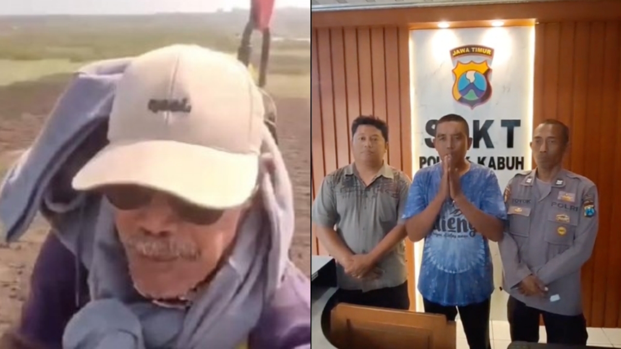 Duduk perkara video viral petani terbang naik drone di Tuban, berujung klarifikasi didampingi polisi