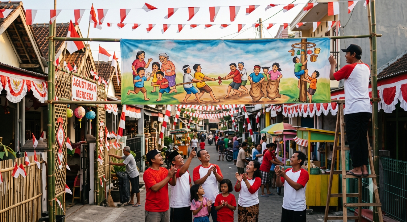 50 Slogan dan kata-kata penyemangat lomba Agustusan 2026 paling bakar semangat