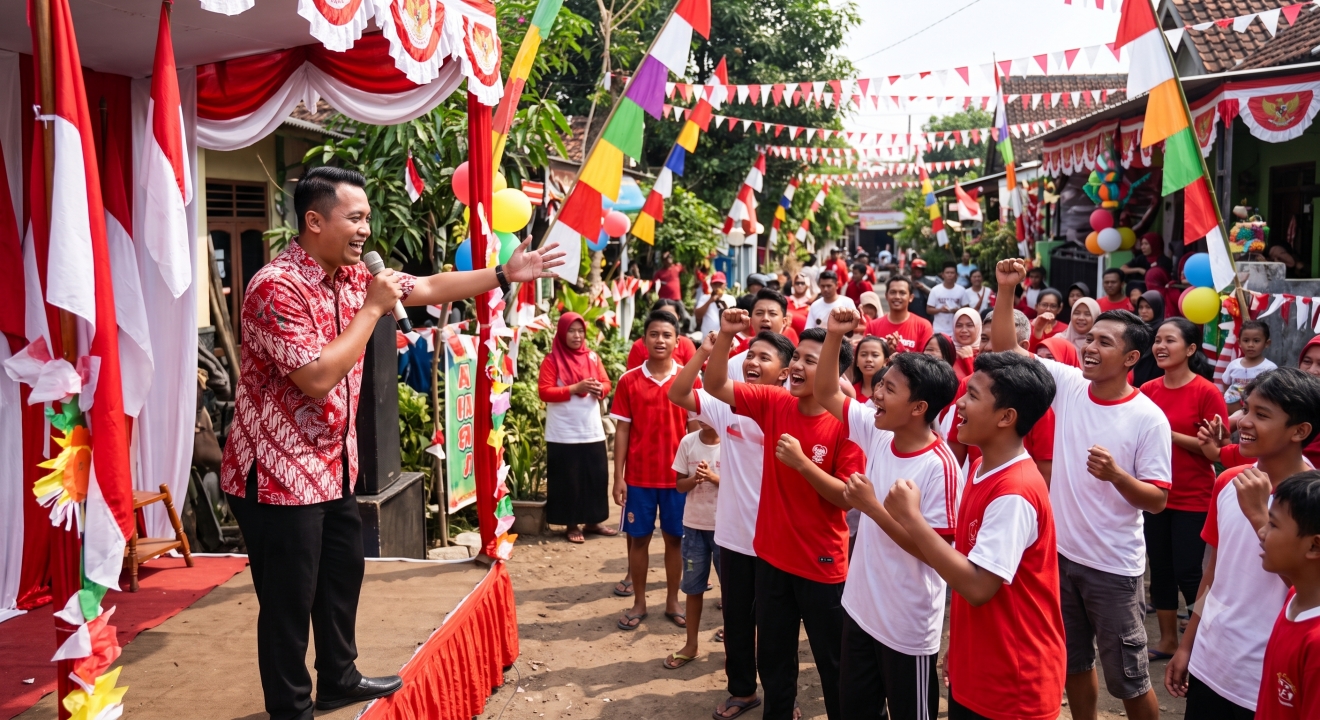 10 Yel-yel pembukaan lomba 17 Agustus paling meriah untuk MC dan peserta