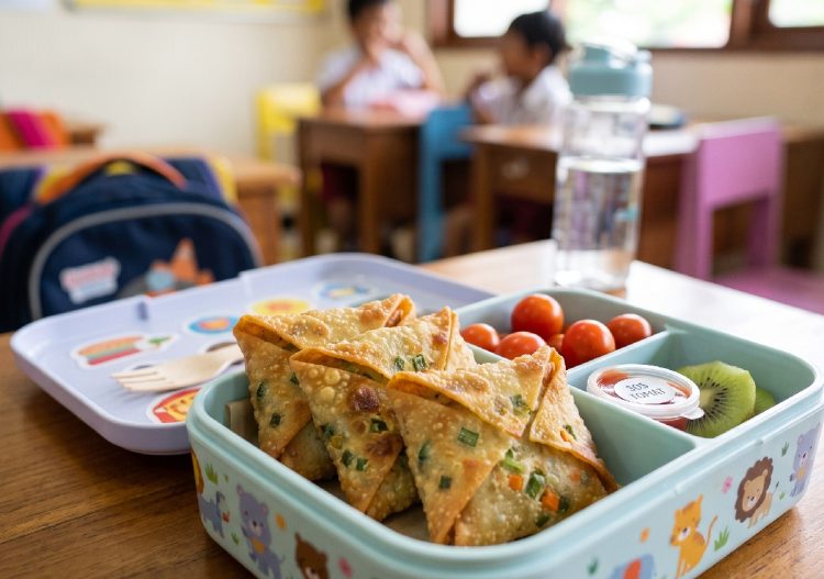 Resep martabak telur mini untuk jajanan sehat di kotak makan anak, cocok jadi cemilan di sekolah