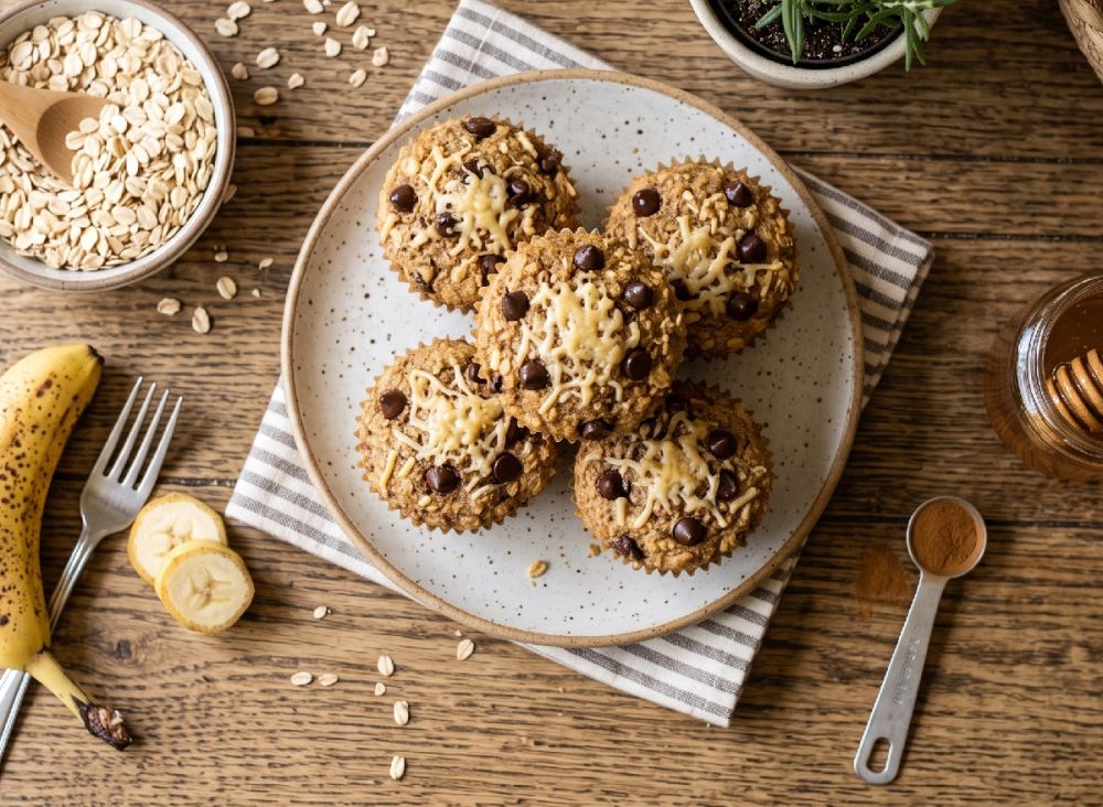 Anak malas makan saat di sekolah? Cobain resep muffin pisang oatmeal untuk camilan lezat tapi sehat