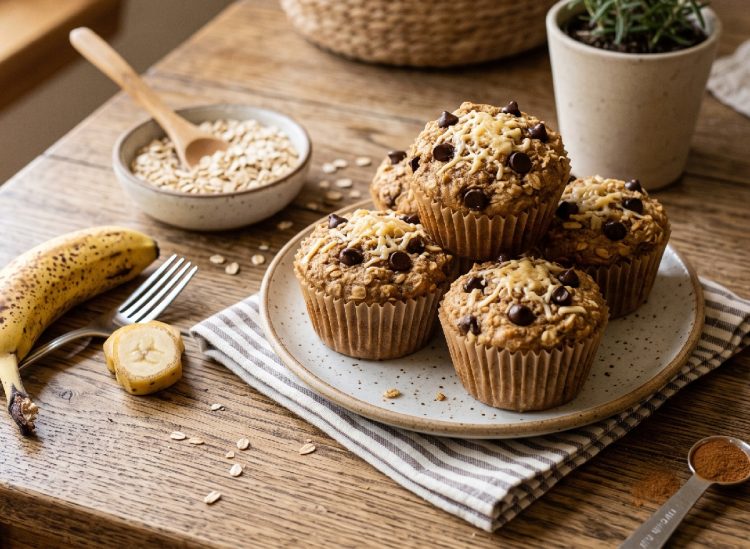 Anak malas makan saat di sekolah? Cobain resep muffin pisang oatmeal untuk camilan lezat tapi sehat