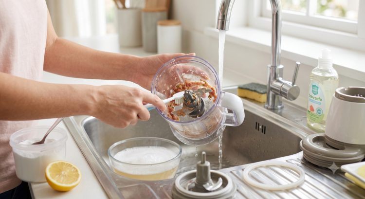 Cara membersihkan blender MPASI setelah menghaluskan daging agar tidak meninggalkan bau