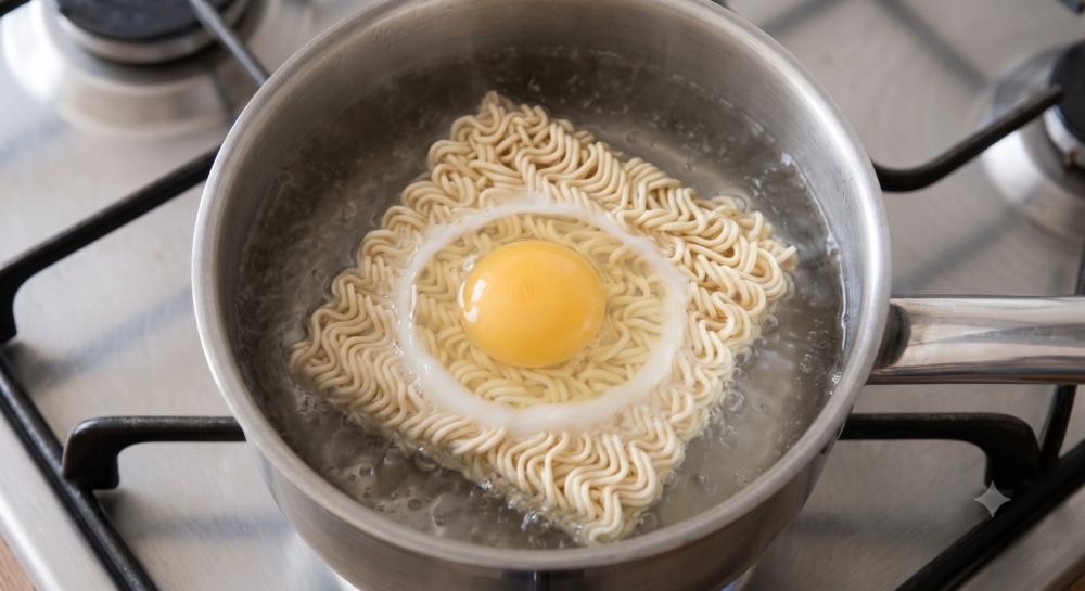 Cara merebus telur di mi instan agar putih telur tetap utuh dan tidak pecah menyebar
