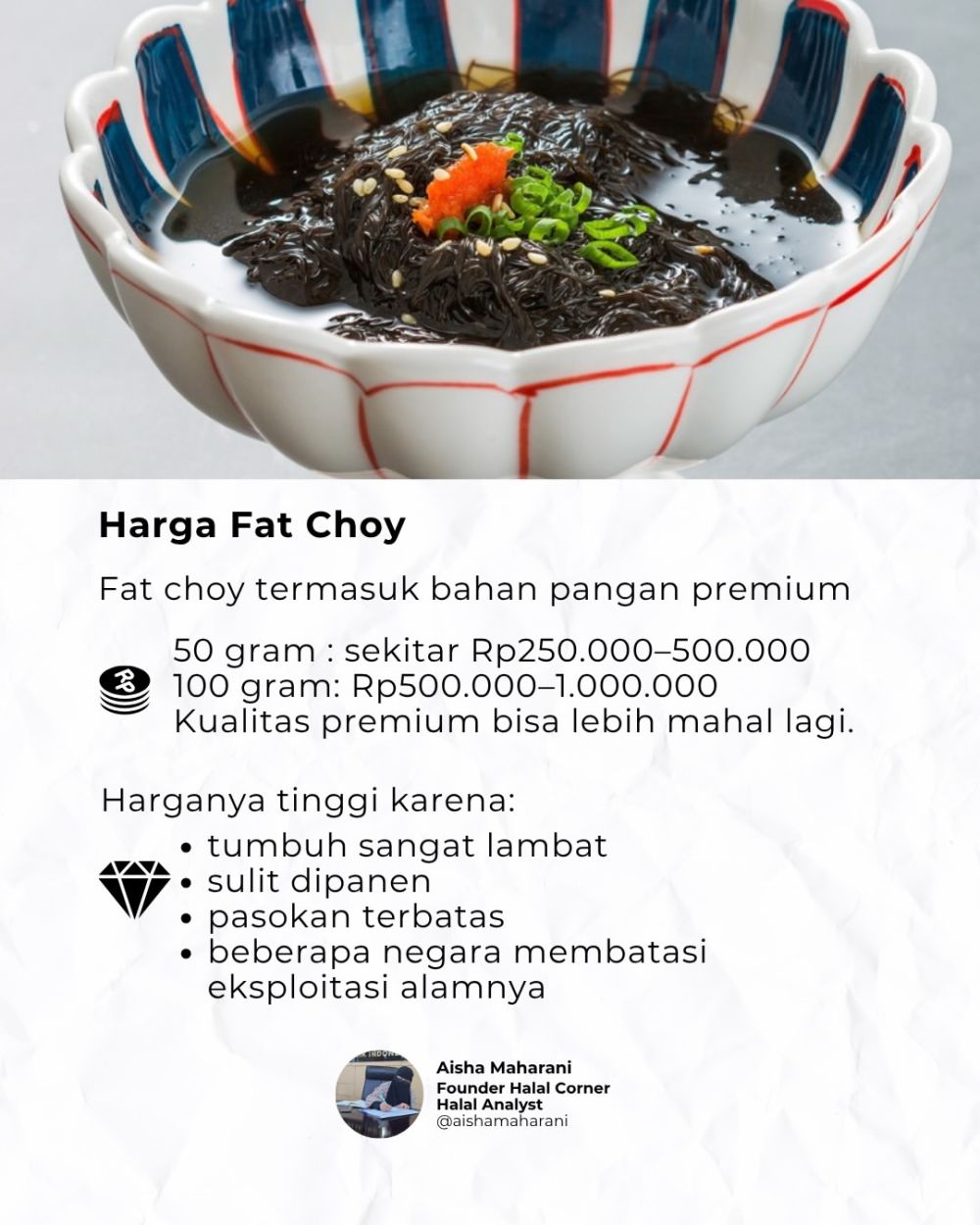 Bukan rambut atau rumput laut, ini 5 fakta fat choy yang jadi sorotan usai hair croissant viral
