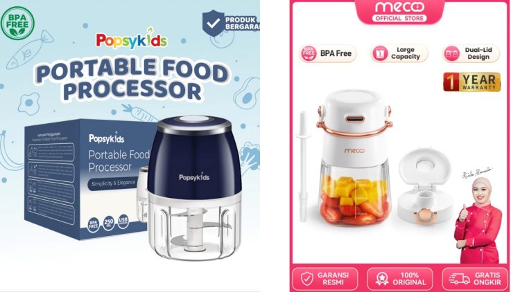 5 Rekomendasi blender MPASI portabel yang bagus dan murah, tahan lama dan mudah dibersihkan