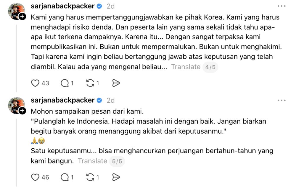 Patah hati pengusaha travel, 1 peserta kabur menghilang di Korea, reputasi agensi dan negara tercoreng