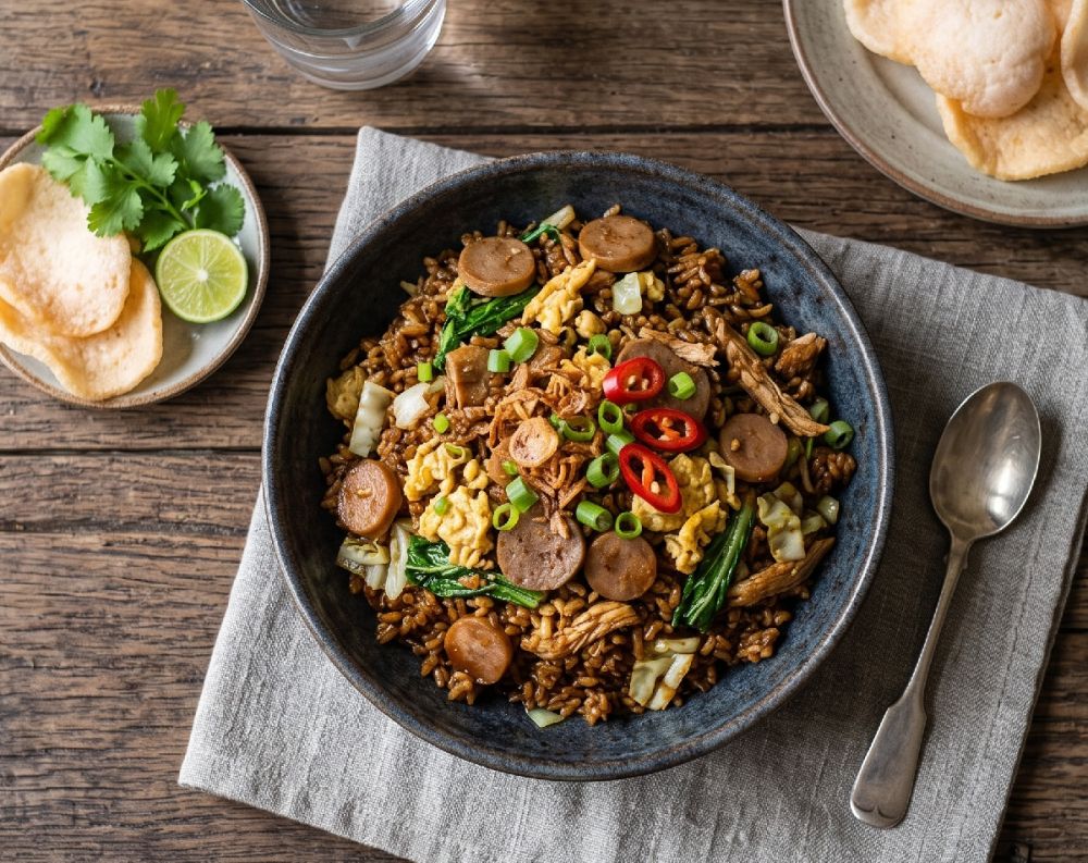 Resep nasi goreng gila dari sisa bahan makanan di kulkas, rasanya lezat berkat satu rahasia ini