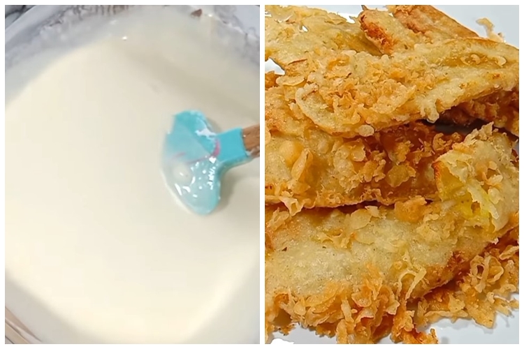 Pisang goreng tetap renyah meski tanpa baking soda, rahasianya ada di campuran adonan ini