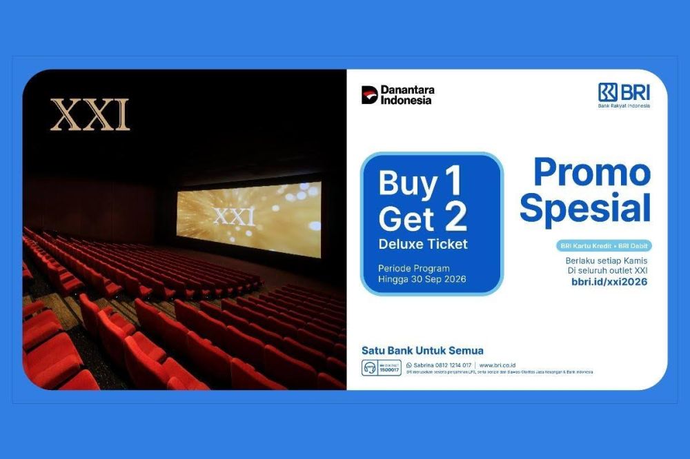 Mau healing nonton film terbaru tapi takut boncos? Yuk cobain promo spesial BRI di XXI