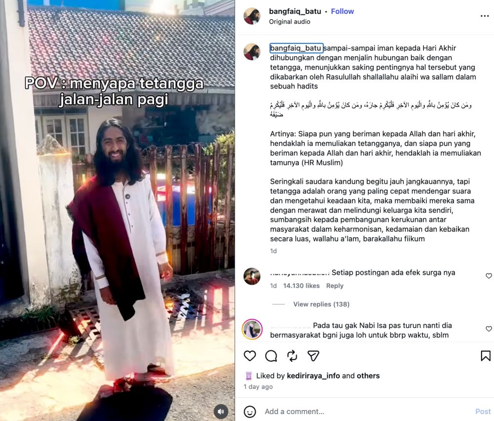 5 Fakta Faiq Muhammad Alkatiri, pedagang kambing Batu Malang viral karena mirip visualisasi Yesus