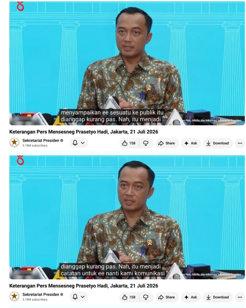 Usai gaya bicara Menteri PU Dody Hanggodo disorot, Istana buka suara soal evaluasi komunikasi menteri