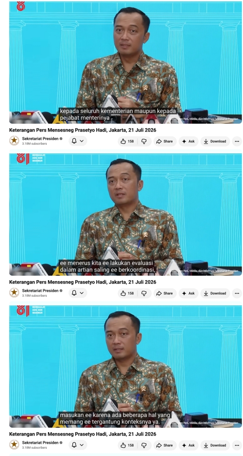 Usai gaya bicara Menteri PU Dody Hanggodo disorot, Istana buka suara soal evaluasi komunikasi menteri