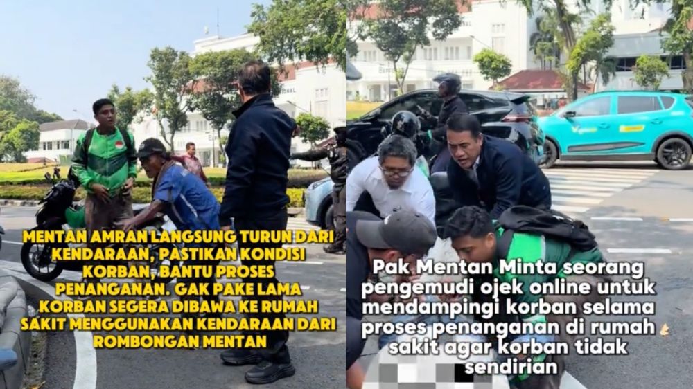 Aksi tanggap Mentan Amran evakuasi korban tabrakan saat perjalanan ke Istana, tuai apresiasi