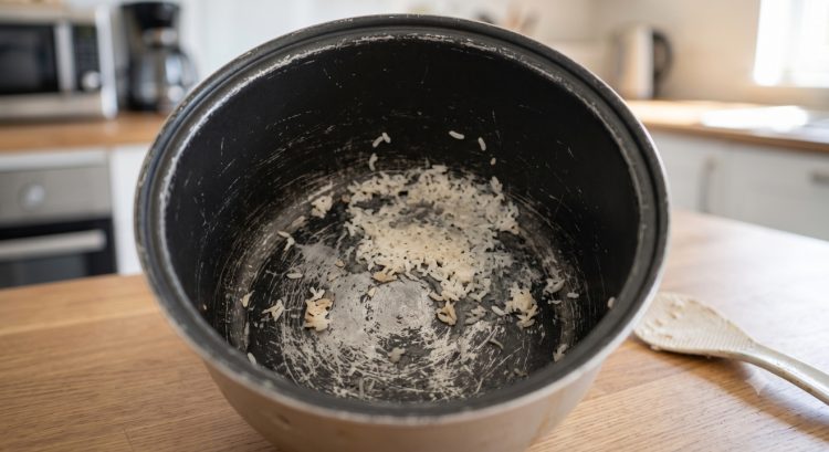 Panci rice cooker mulai lengket saat menanak nasi, apakah tandanya lapisan anti lengket sudah rusak?
