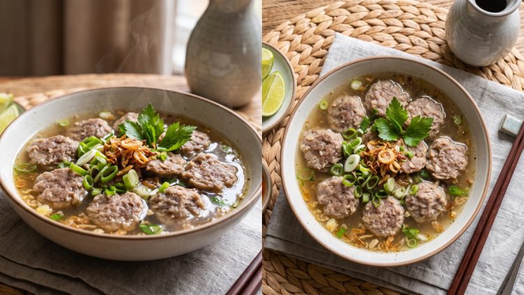 Resep bakso gepeng yang kenyal dengan kaldu gurih di rumah, ternyata gampang banget