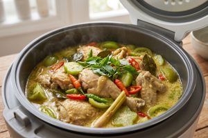 Cara membuat garang asem rice cooker, ayam empuk dan kuah gurih segar
