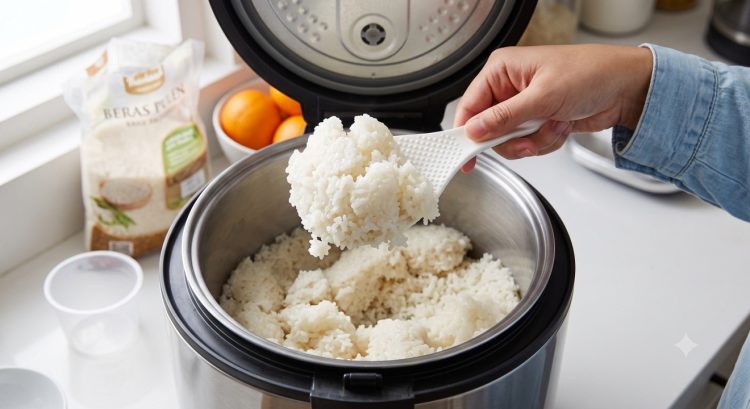 Masak nasi di rice cooker selalu menggumpal? Ternyata penyebabnya tidak cuma takaran air