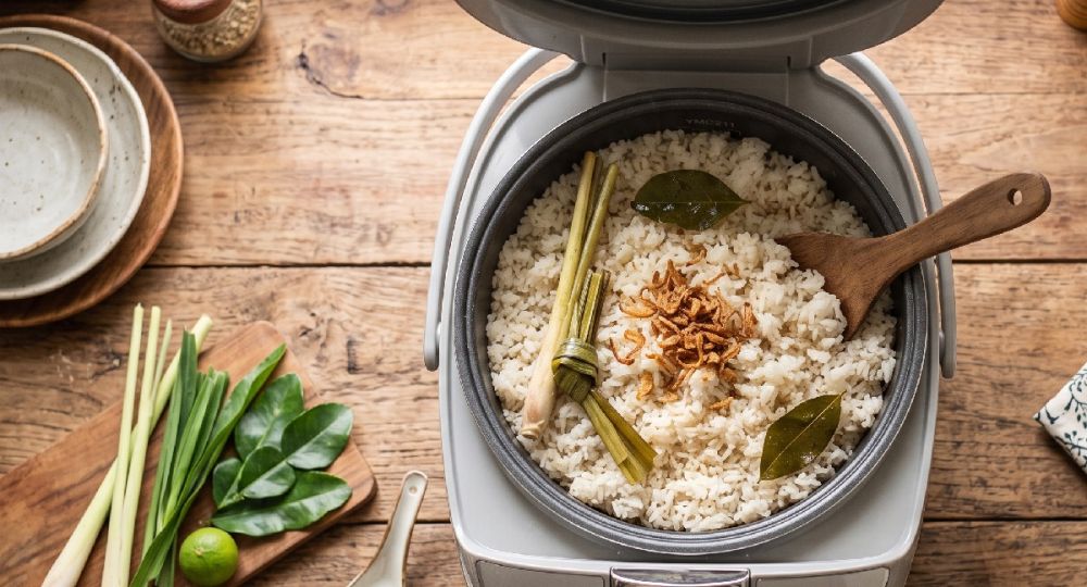 Cara masak nasi uduk di rice cooker yang praktis dan rasa bintang lima, ini triknya agar gurih & wangi