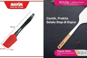 5 Rekomendasi alat dapur spatula bahan silikon terbaik, awet, tahan panas, dan tidak rusak wajan