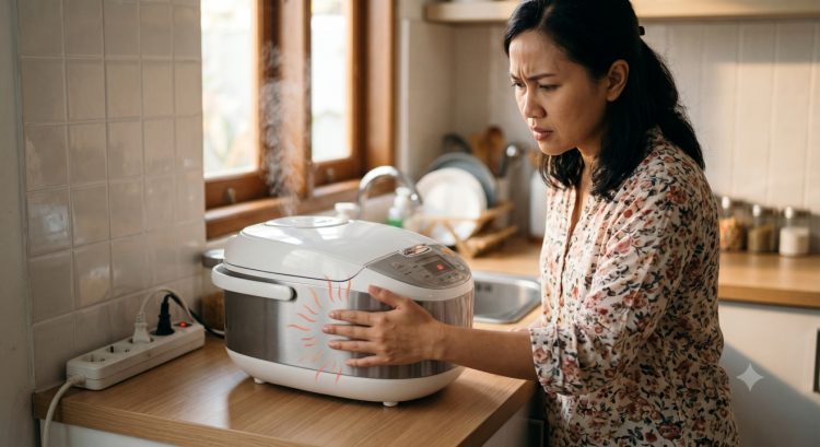 Rice cooker bagian luar ikut panas, normal atau tidak? Kenali penyebab dan tanda yang perlu diwaspadai