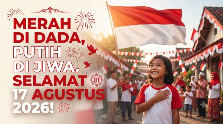 81 Status WA 17 Agustus 2026 singkat dan penuh semangat kemerdekaan ke-81