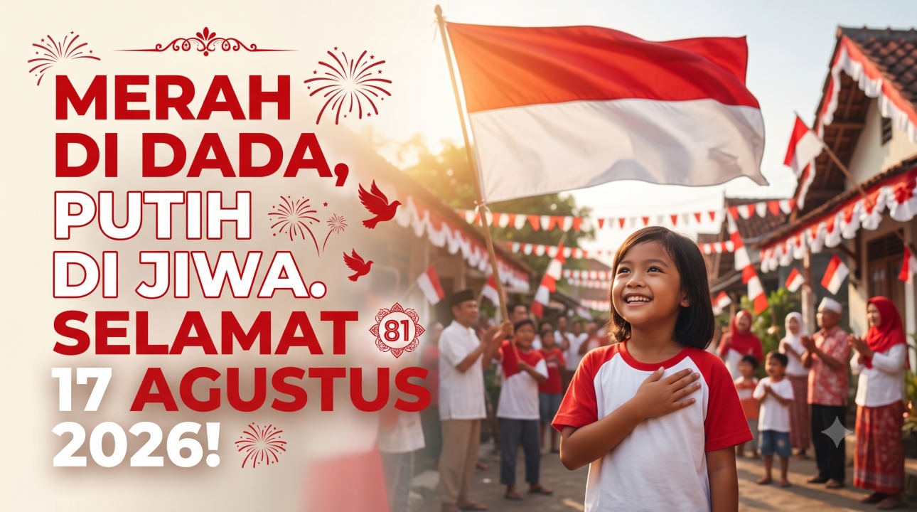 81 Status WA 17 Agustus 2026 singkat dan penuh semangat kemerdekaan ke-81