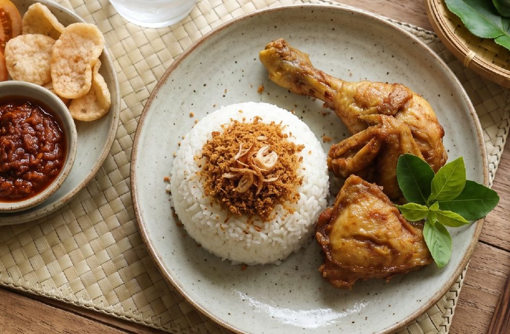 Cara membuat ayam goreng spesial pendamping nasi uduk yang empuk dan lezat, kuncinya cuma satu