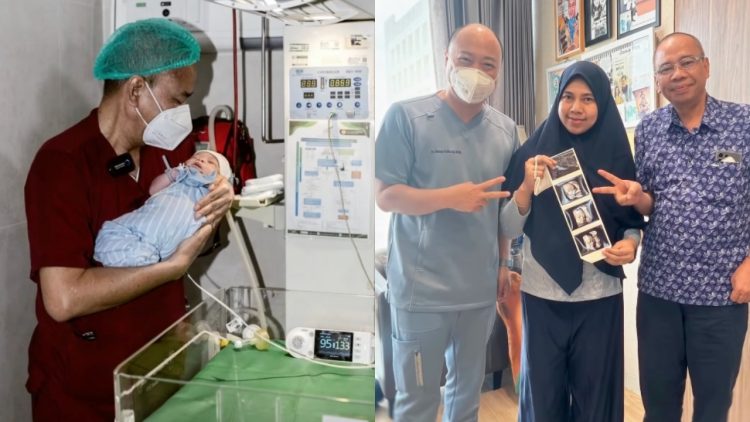 Keajaiban usai 9 kali gagal bayi tabung, pasangan usia 45 & 64 tahun akhirnya dianugerahi momongan 