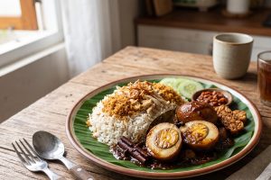 Cara membuat telur semur medok untuk lauk nasi uduk yang anti gagal, masaknya gampang & rasanya lezat