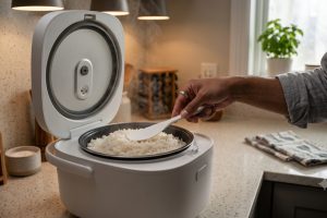 Nasi di rice cooker sudah matang tapi bagian atas keras, ternyata ini penyebabnya