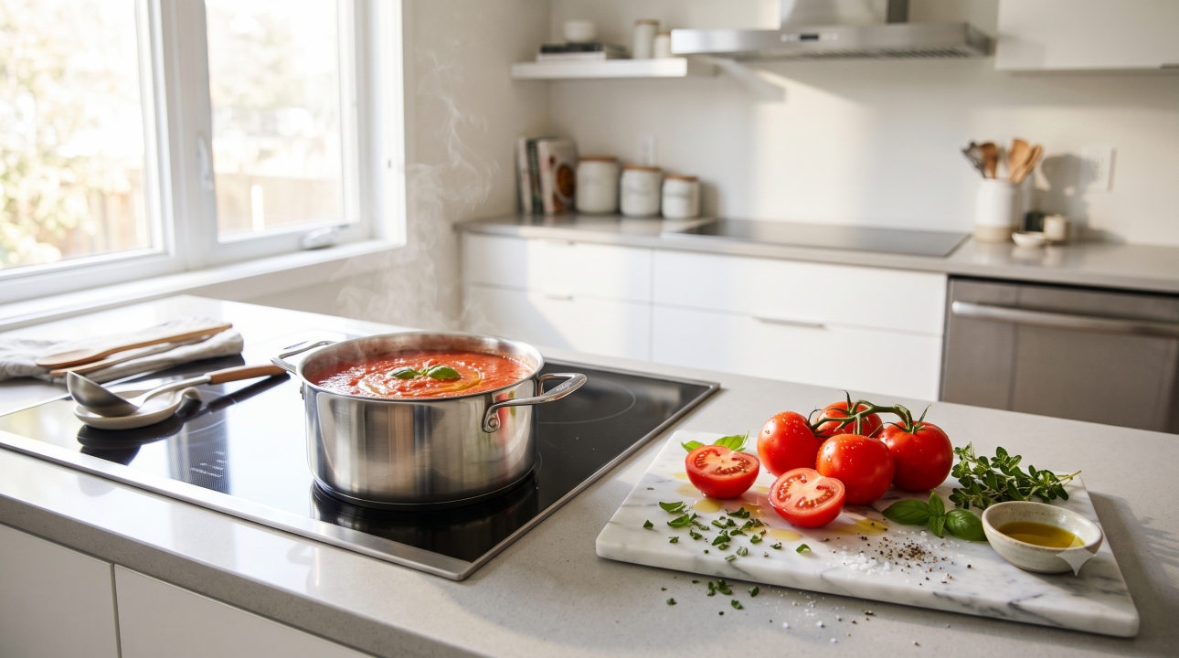 Tomat bersifat asam, bolehkah dimasak dalam panci aluminium?