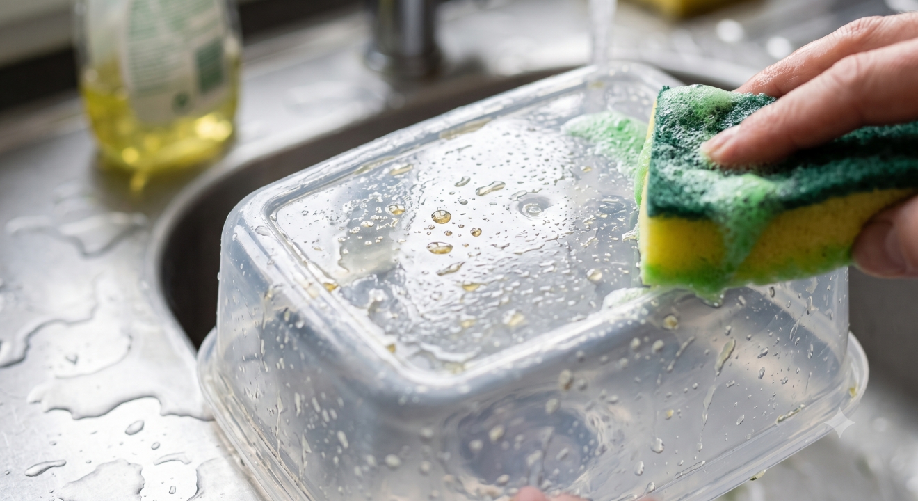 Wadah plastik tetap berminyak setelah dicuci, kenapa? Ini penyebab dan cara membersihkannya