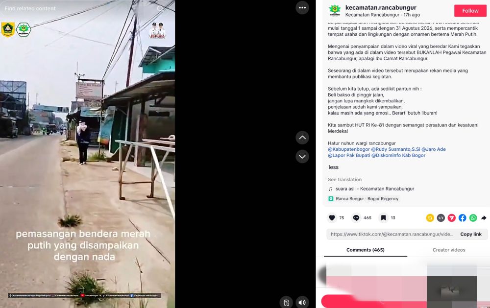 Tukang cukur di Bogor tidak pasang bendera, ucap Indonesia belum merdeka lalu kini minta maaf