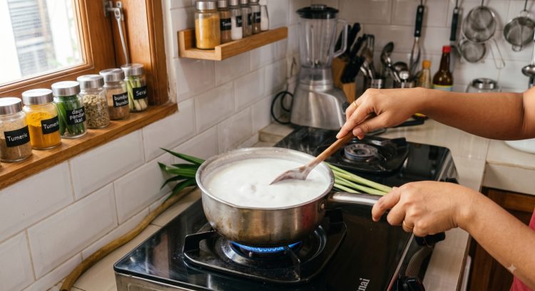 Cara menyimpan santan fresh agar awet hingga 10 hari dan tak mudah pecah
