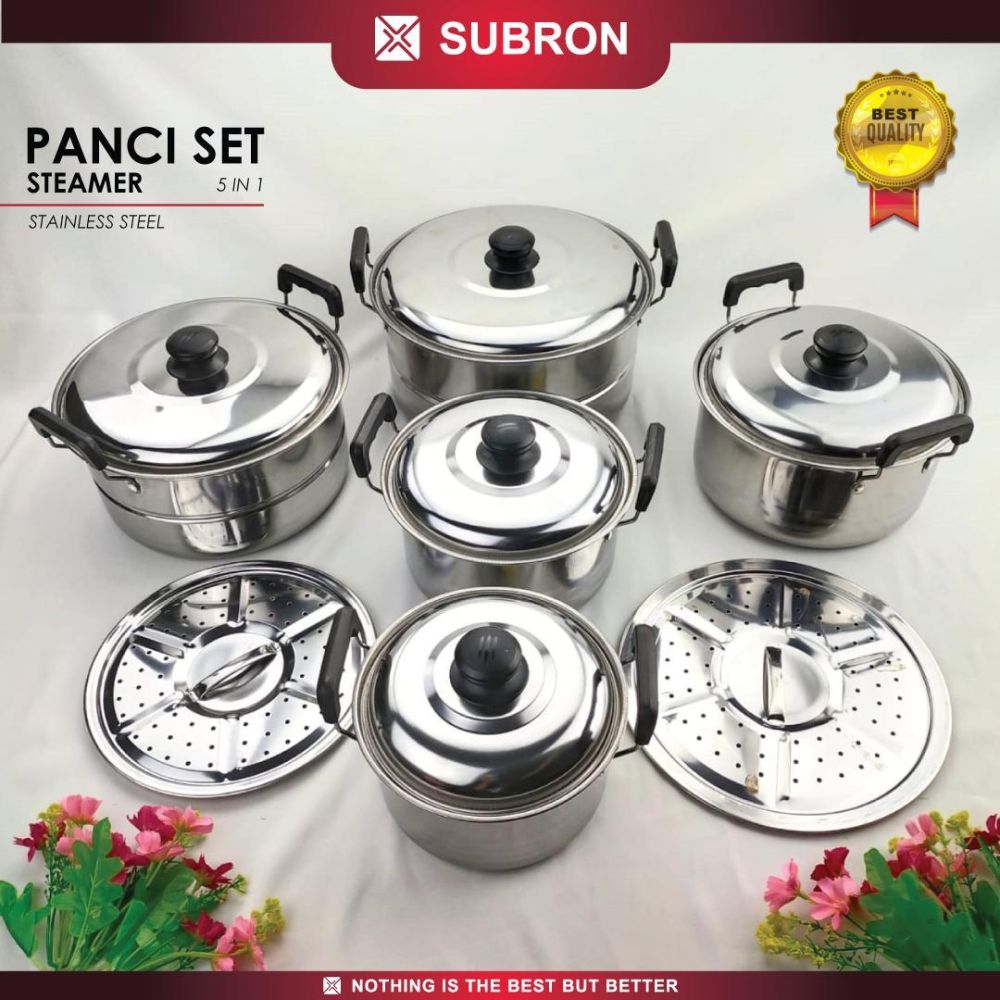 5 Rekomendasi panci stainless steel 1 set terbaik dan awet tahunan, bahannya aman dan tahan karat