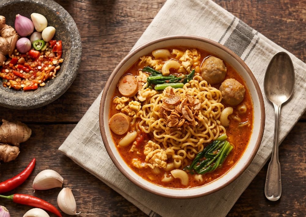 Cara membuat Indomie seblak makaroni yang praktis tapi rasa tetap nendang, kuncinya pakai bumbu ini
