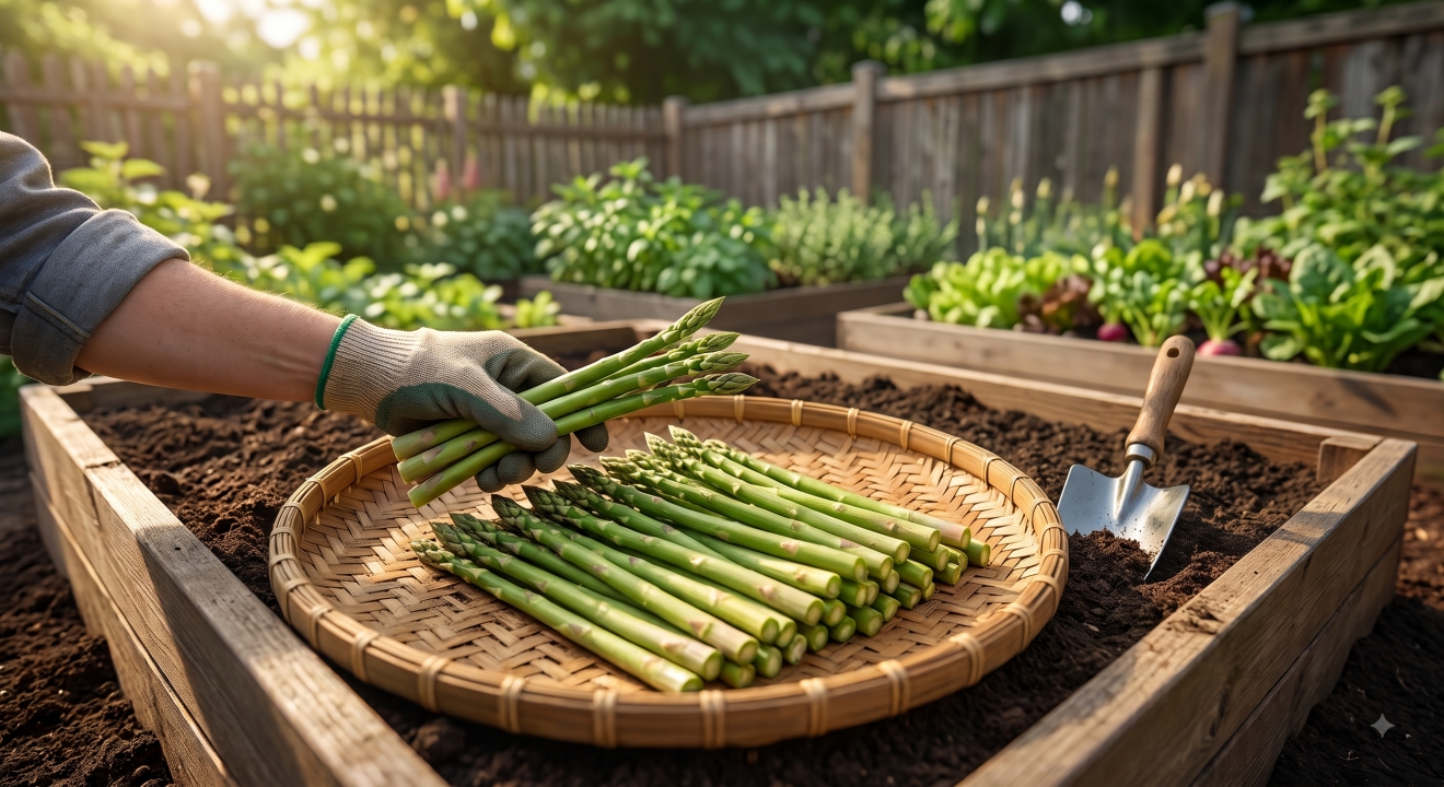 Cara menanam asparagus di rumah lengkap, mulai dari menyiapkan tanah hingga panen
