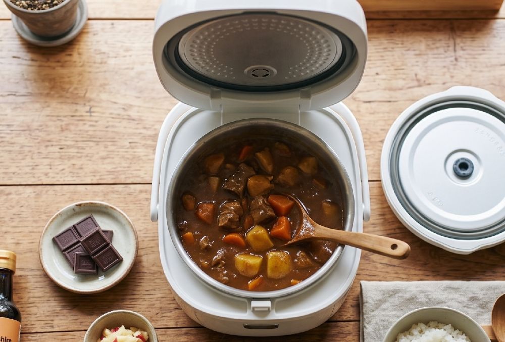 Cara membuat kari jepang bumbu instan pakai rice cooker rasanya otentik, cuma pakai tambahan bumbu ini