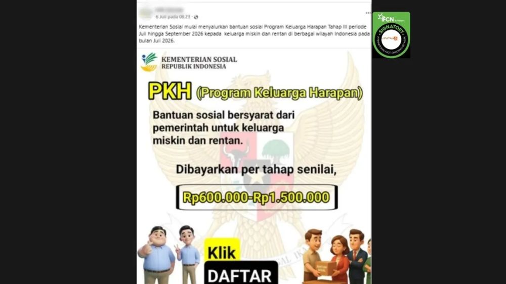 Waspada link pendaftaran bansos palsu, catut nama PKH, balita, dan HUT ke-81 RI, jangan asal isi data