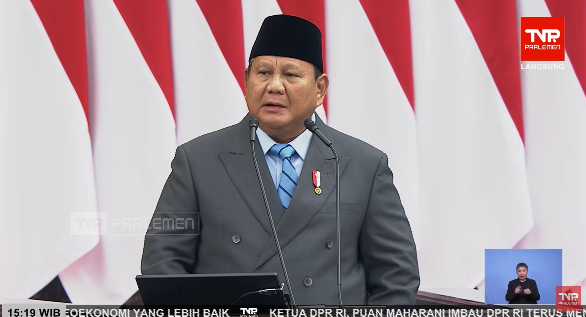 Sidang Tahunan MPR 2026: Prabowo cerita ada menteri yang pingsan dan operasi akibat kelelahan kerja