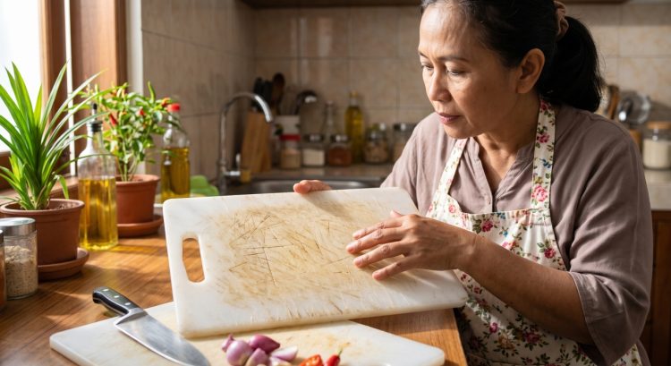 Talenan plastik penuh goresan, masih aman untuk memotong makanan? Ini cara mengeceknya