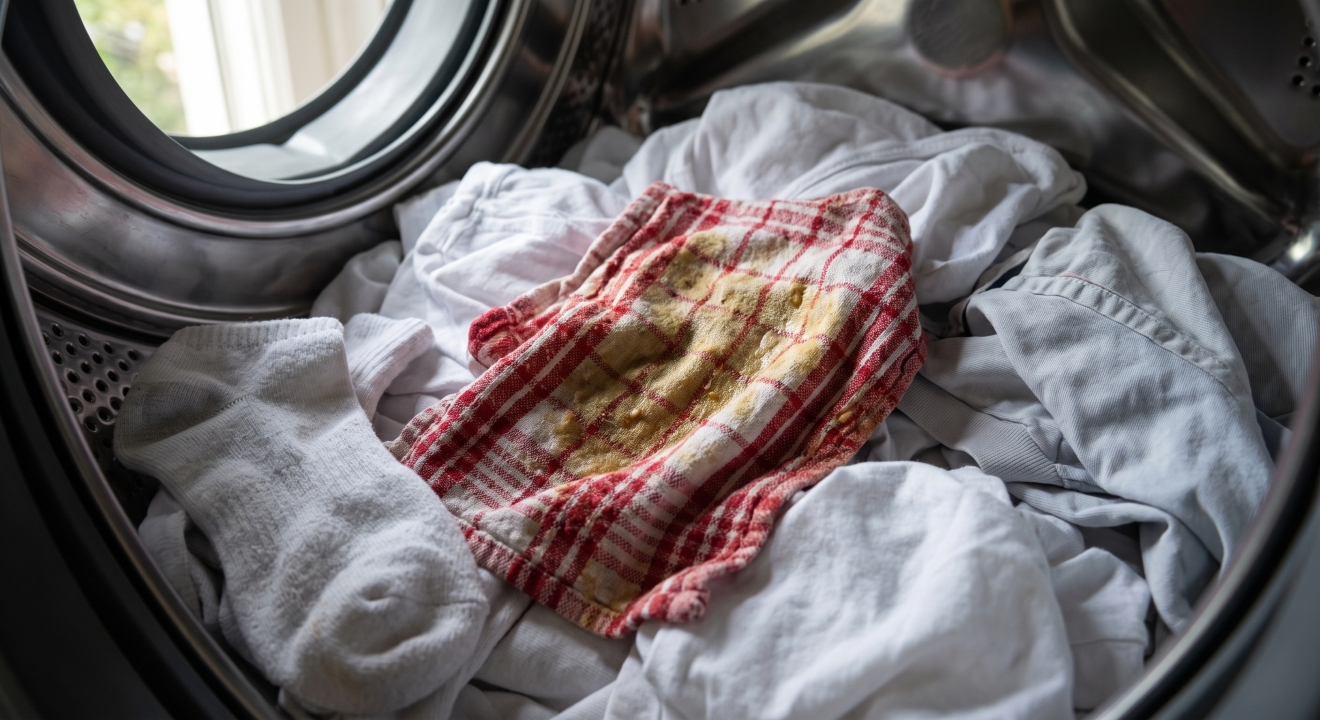 Lap dapur berminyak tapi tidak boleh langsung dicampur pakaian saat dicuci, ini alasannya