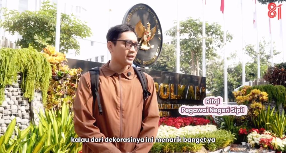 Sambut HUT ke-81 RI, Kemenko Polkam hiasi depan kantor dengan dekorasi aneka hasil bumi