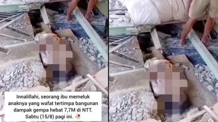 Korban gempa NTT M 7,7, ibu dan bayi ditemukan meninggal berpelukan di bawah reruntuhan