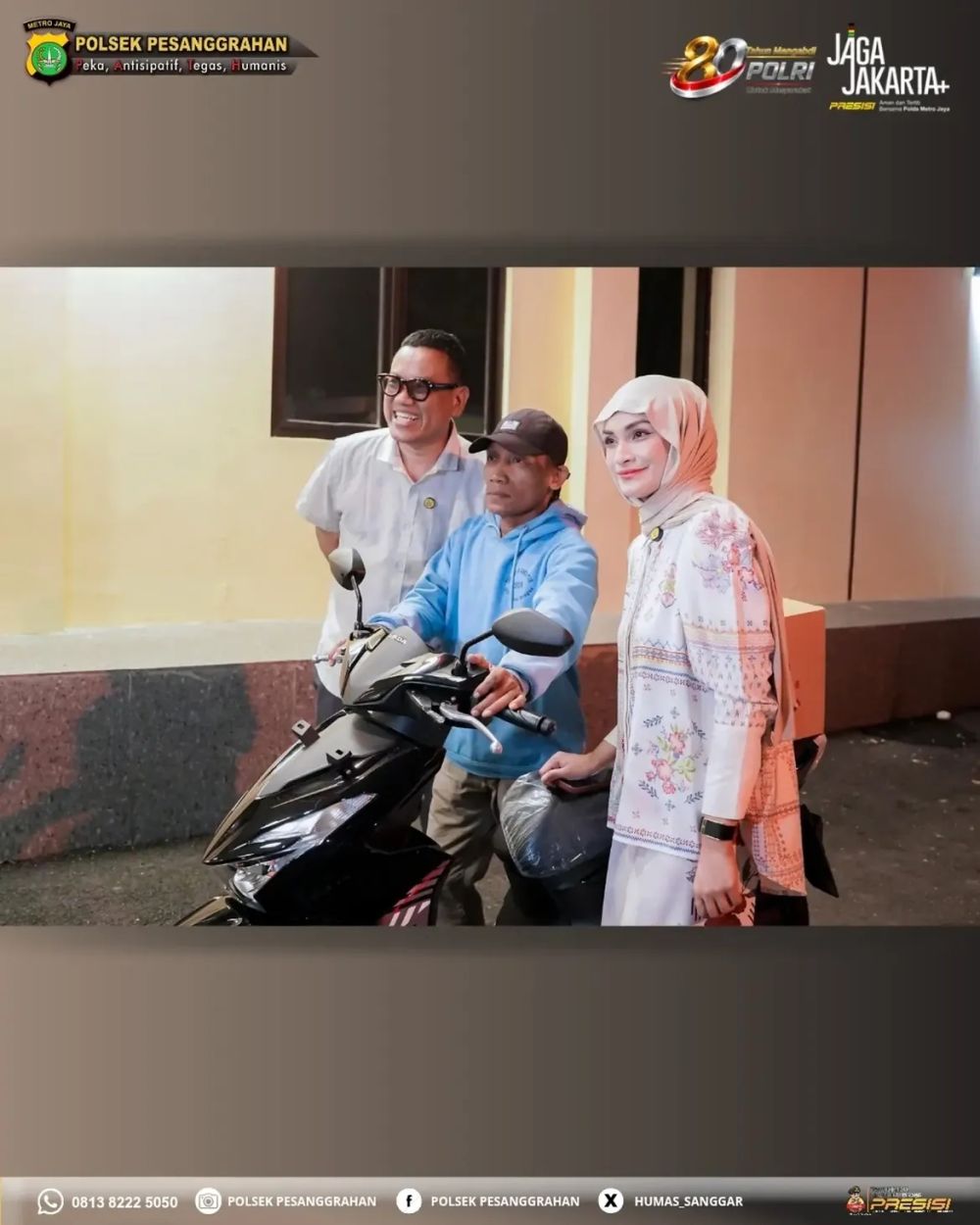 Setelah viral motor dipukul batu, ojol Mulyadi dan pengemudi Alphard akhirnya damai di Polsek