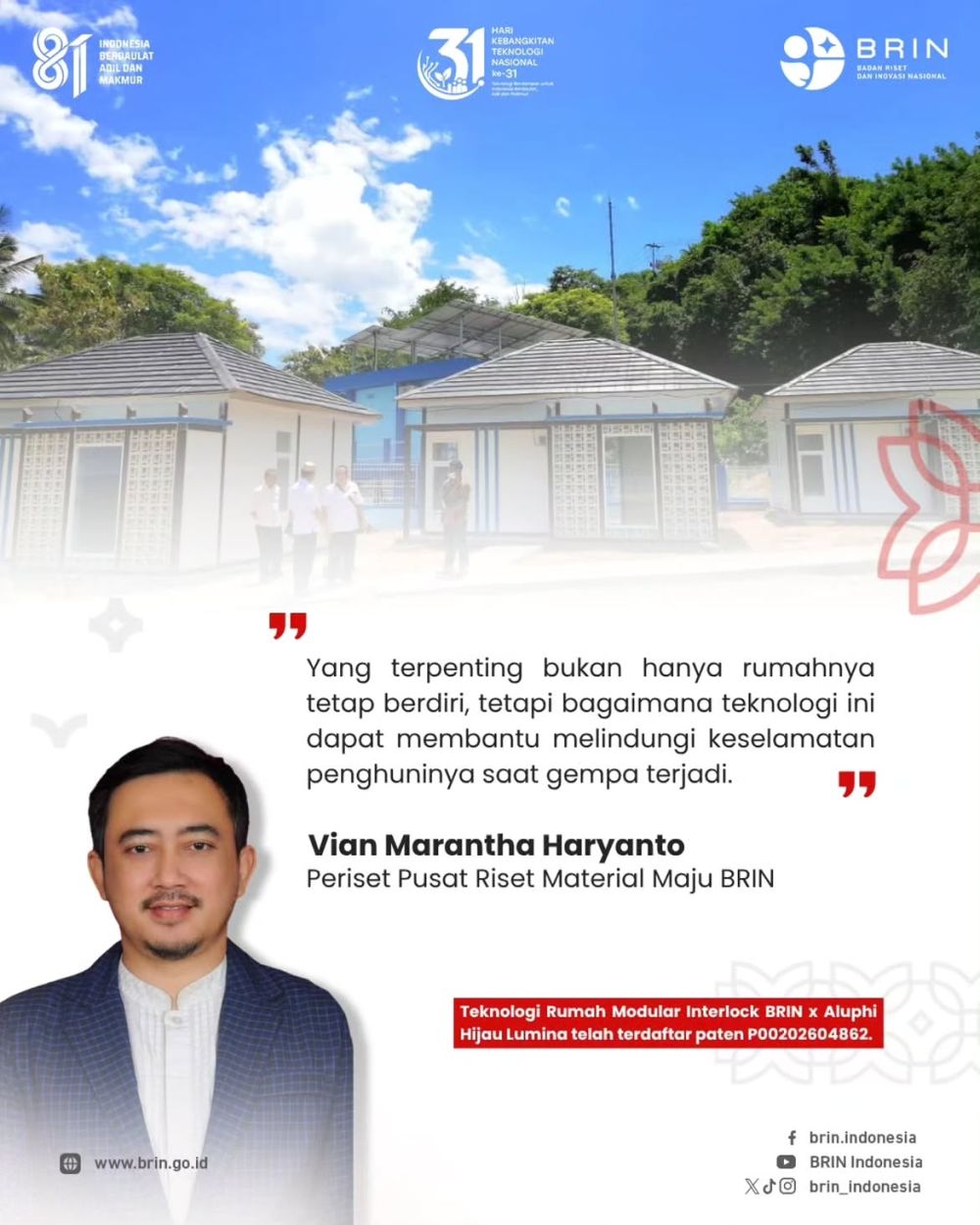 Saat gempa M7,7 mengguncang NTT, 3 rumah modular BRIN justru tetap berdiri kokoh