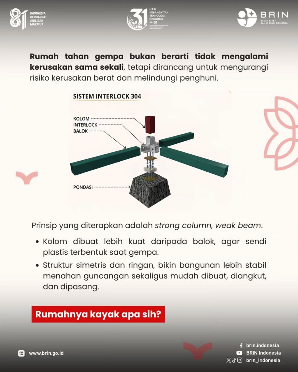 Saat gempa M7,7 mengguncang NTT, 3 rumah modular BRIN justru tetap berdiri kokoh